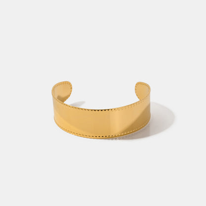 18K Gold-Plated Stainless Steel Bracelet - Gold Spiral