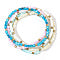 Bohemian Natural Shell Bracelet/Baby Blue/jj/Code #2