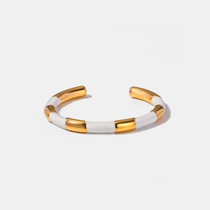 18K Gold-Plated Stainless Steel Bracelet - Gold Spiral