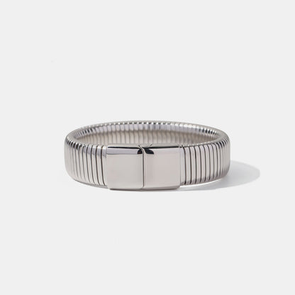 18K Gold-Plated Stainless Steel Bracelet - Gold Spiral