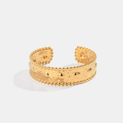 18K Gold-Plated Stainless Steel Bracelet - Gold Spiral