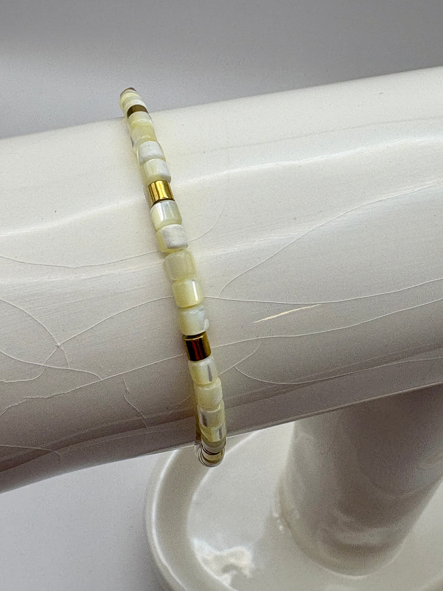 Bohemian Natural Shell Bracelet/White/jj/Code #2