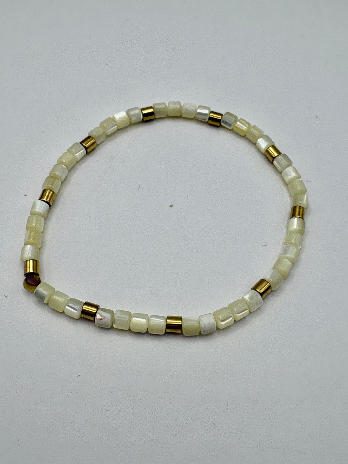 Bohemian Natural Shell Bracelet/White/jj/Code #2