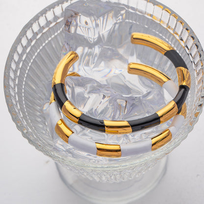 18K Gold-Plated Stainless Steel Bracelet - Gold Spiral